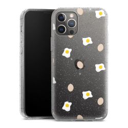 Silicone Glitter Case silver glitter