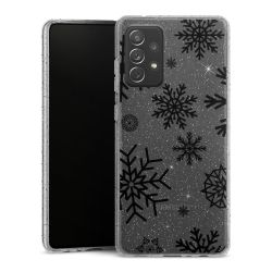 Silicone Glitter Case silver glitter