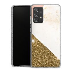 Silicone Glitter Case silver glitter