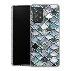 Silicone Glitter Case silver glitter