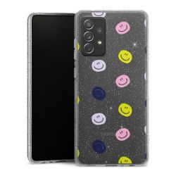 Silicone Glitter Case silver glitter