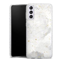 Silicone Glitter Case silver glitter