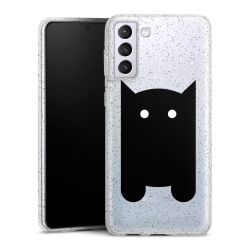 Silicone Glitter Case silver glitter