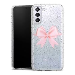 Silicone Glitter Case silver glitter