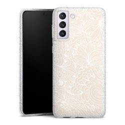 Silicone Glitter Case silver glitter