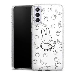 Silicone Glitter Case silver glitter