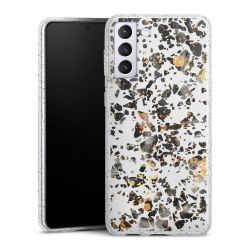 Silicone Glitter Case silver glitter