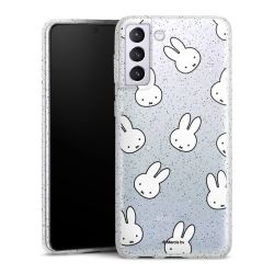 Silicone Glitter Case silver glitter