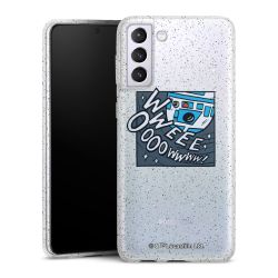 Silicone Glitter Case silver glitter