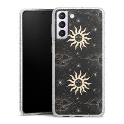 Silicone Glitter Case silver glitter