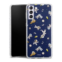 Silicone Glitter Case silver glitter