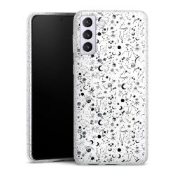 Silicone Glitter Case silver glitter