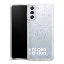 Silicone Glitter Case silver glitter