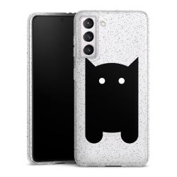 Silicone Glitter Case silver glitter