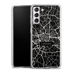 Silicone Glitter Case silver glitter