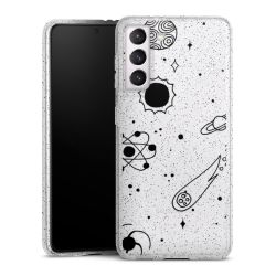 Silicone Glitter Case silver glitter