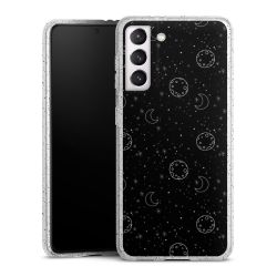 Silicone Glitter Case silver glitter