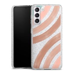 Silicone Glitter Case silver glitter