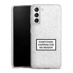 Silicone Glitter Case silver glitter