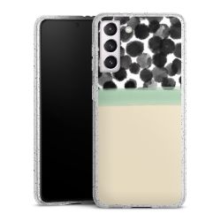 Silicone Glitter Case silver glitter