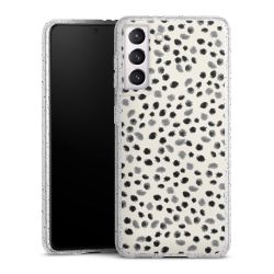 Silicone Glitter Case silver glitter