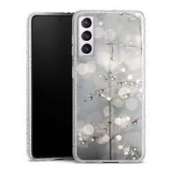 Silicone Glitter Case silver glitter