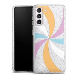 Silicone Glitter Case silver glitter