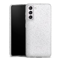 Silicone Glitter Case silver glitter