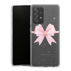 Silicone Glitter Case silver glitter