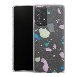 Silicone Glitter Case silver glitter