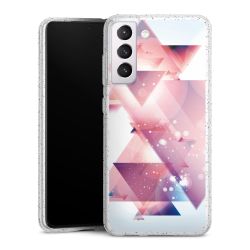 Silicone Glitter Case silver glitter