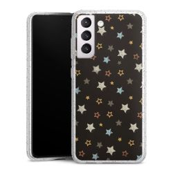 Silicone Glitter Case silver glitter