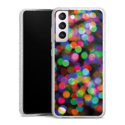 Silicone Glitter Case silver glitter