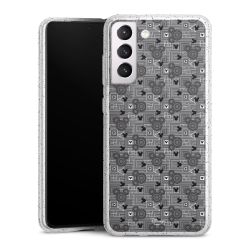 Silicone Glitter Case silver glitter