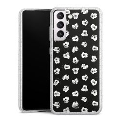 Silicone Glitter Case silver glitter