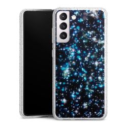 Silicone Glitter Case silver glitter