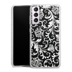 Silicone Glitter Case silver glitter