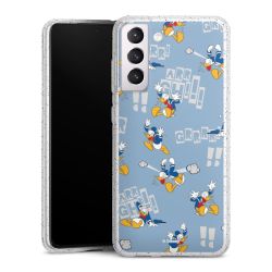 Silicone Glitter Case silver glitter