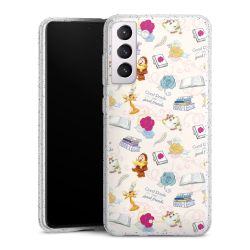 Silicone Glitter Case silver glitter