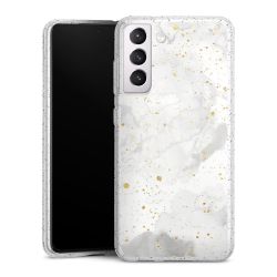 Silicone Glitter Case silver glitter