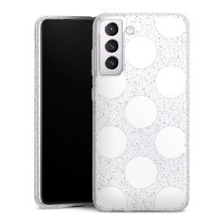 Silicone Glitter Case silver glitter