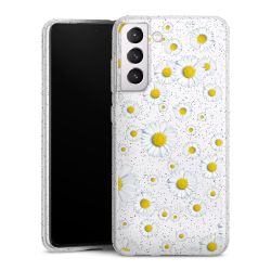 Silicone Glitter Case silver glitter