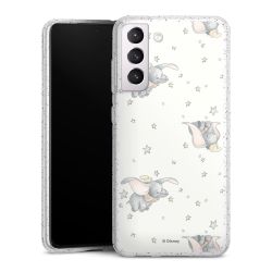 Silicone Glitter Case silver glitter