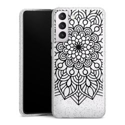 Silicone Glitter Case silver glitter