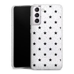 Silicone Glitter Case silver glitter