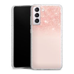 Silicone Glitter Case silver glitter