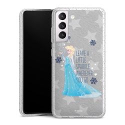 Silicone Glitter Case silver glitter