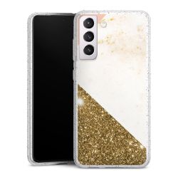 Silicone Glitter Case silver glitter