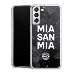 Silicone Glitter Case silver glitter