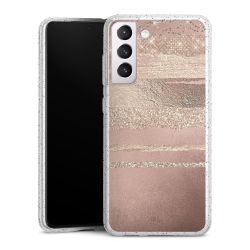 Silicone Glitter Case silver glitter